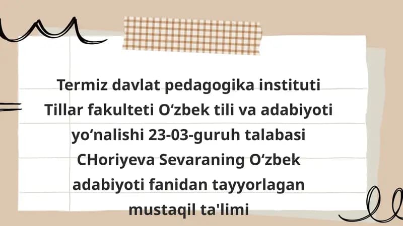 Ahmad Yassaviyning hayoti va ijodi