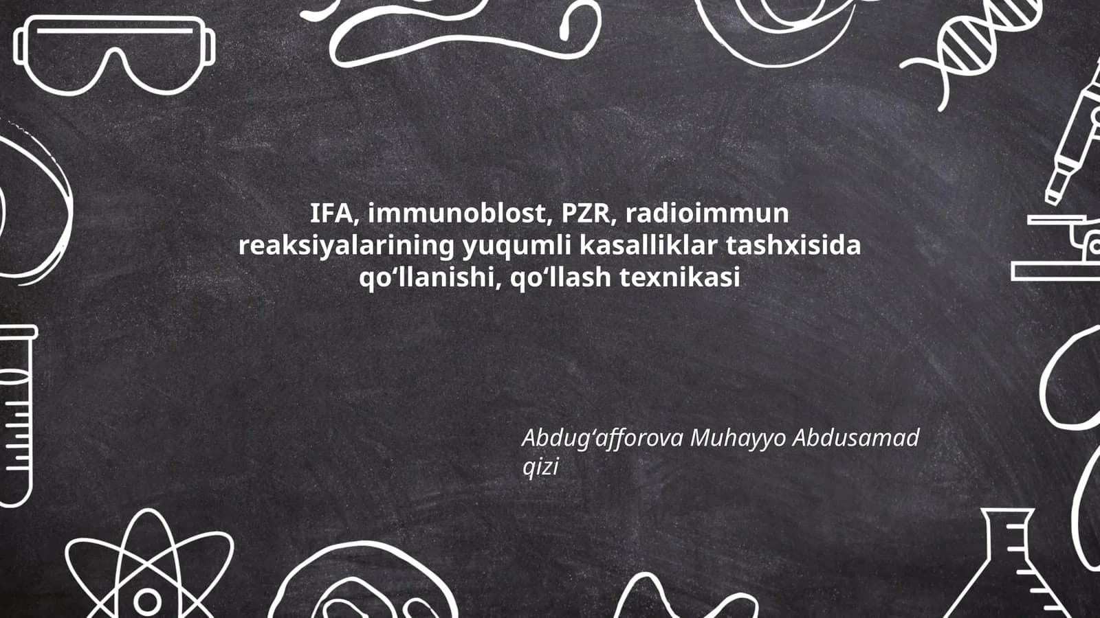 Immunoflouresans analiz (IFA) texnikasi