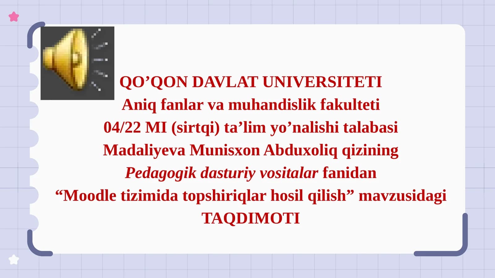 Moodletizimi datopshiriqlar hosil qilish