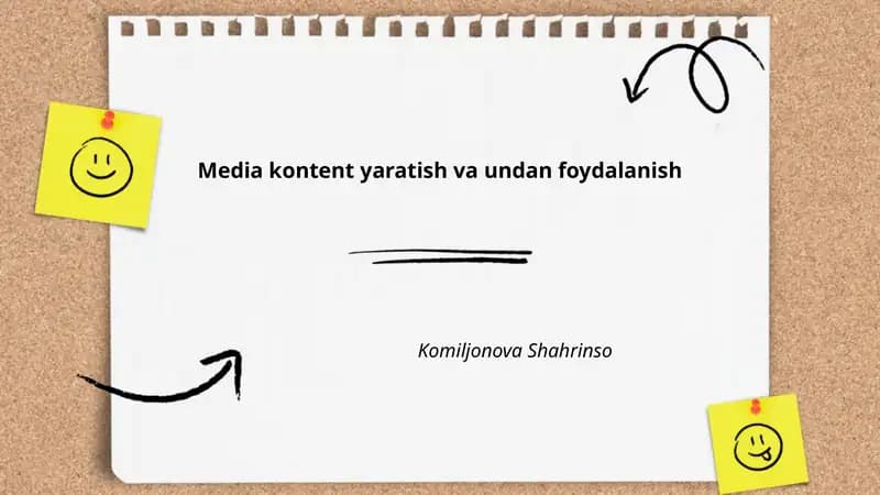 Media kontent strategiyasi va rejalashtirish