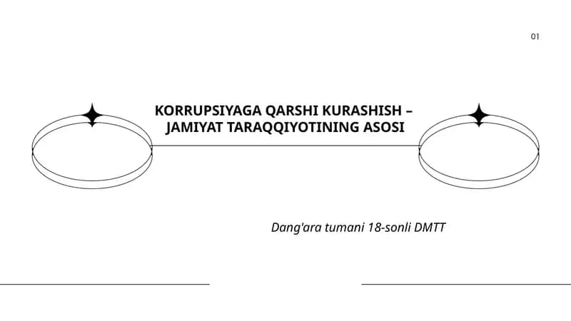 KORRUPSIYAGA QARSHI KURASHISH – JAMIYAT TARAQQIYOTINING ASOSI