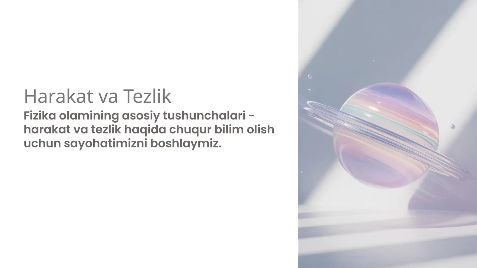 Harakat va Tezlik