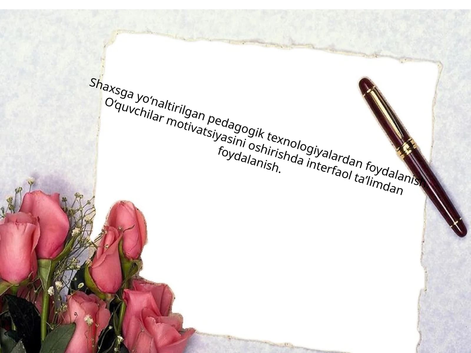 Shaxsga yо‘naltirilgan pedagogik texnologiyalardan foydalanish