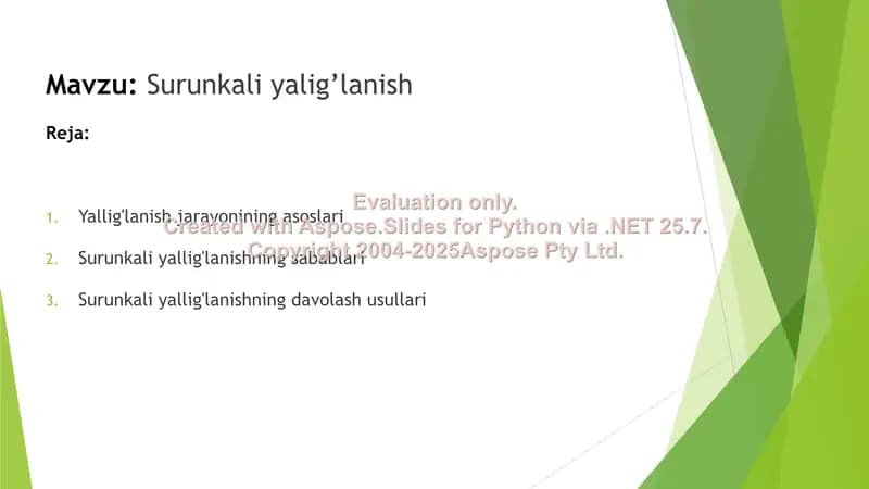 Surunkali yallig’lanish