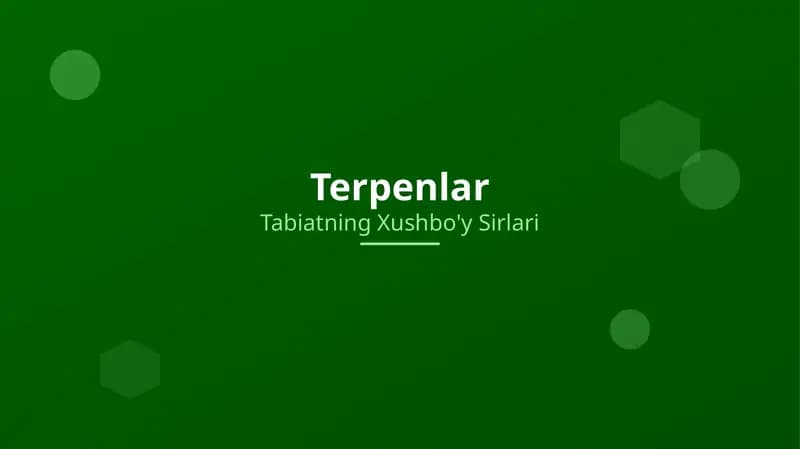 Terpenlar