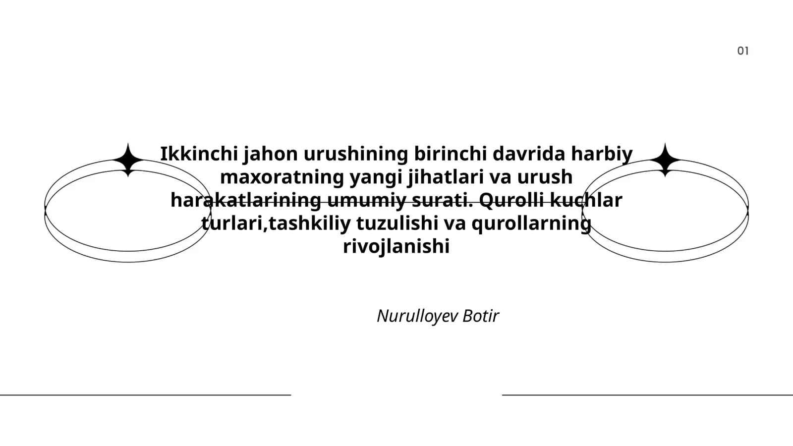 Harbiy maxoratning yangi jihatlari va urush harakatlarining umumiy surati