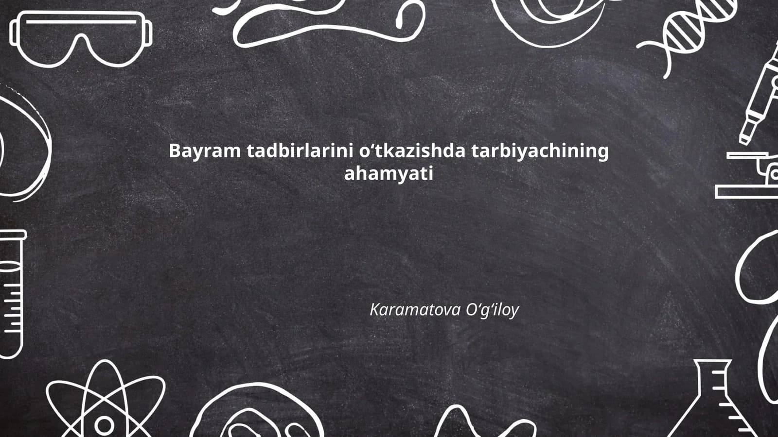 Bayram tadbirlarini oʻtkazishda tarbiyachining ahamyati