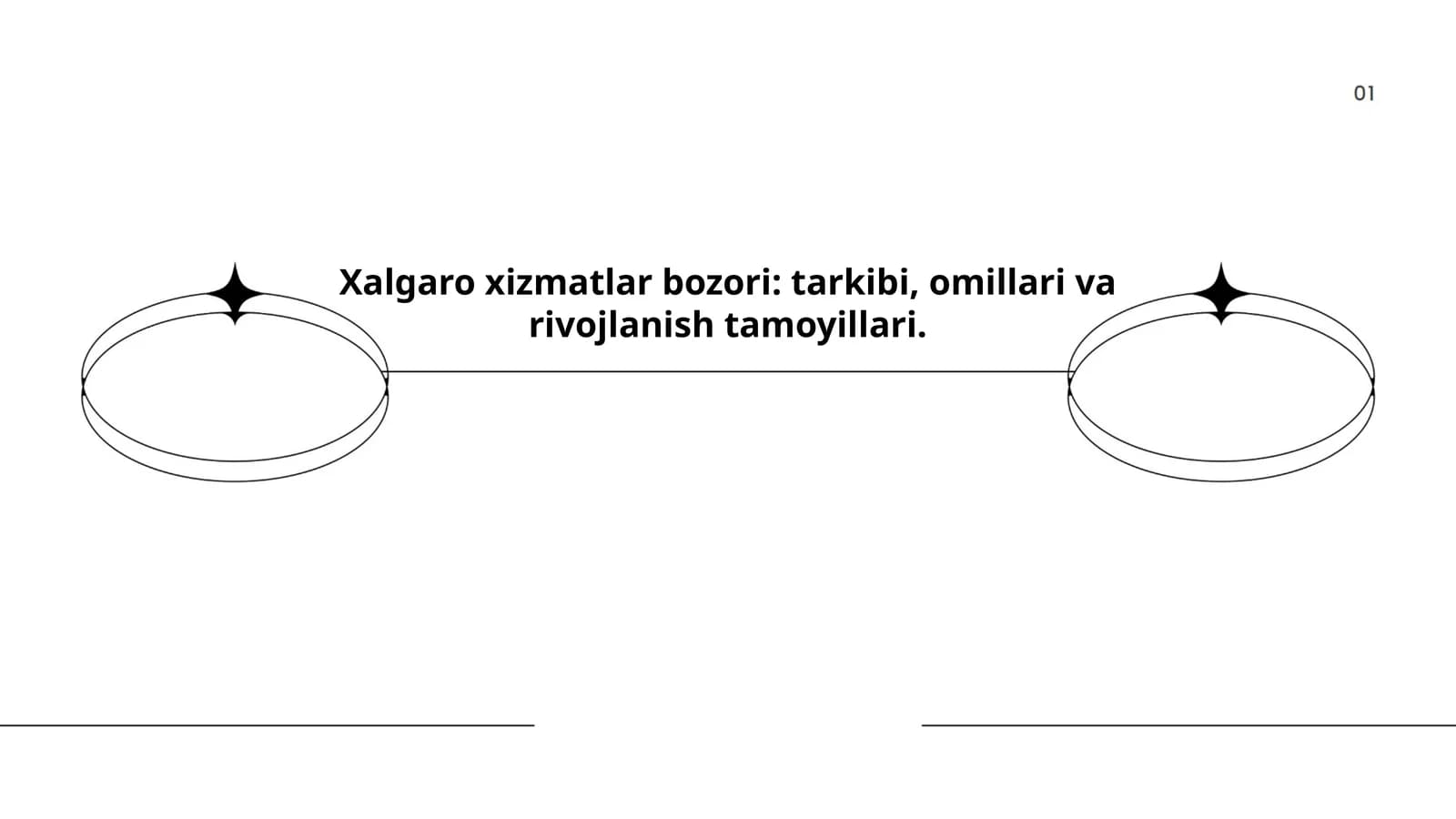 Xalgaro xizmatlar bozori: tarkibi, omillari va rivojlanish tamoyillari