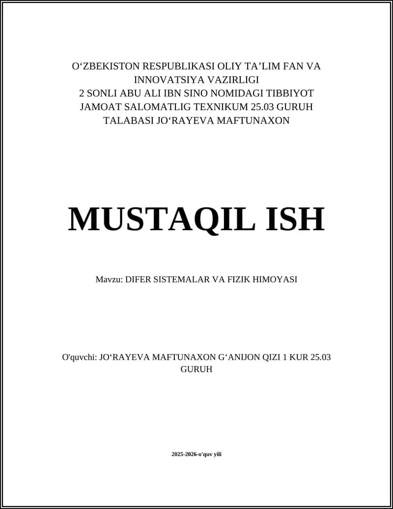 Diferensial sistemalar: tuzilishi va ishlash printsiplari
