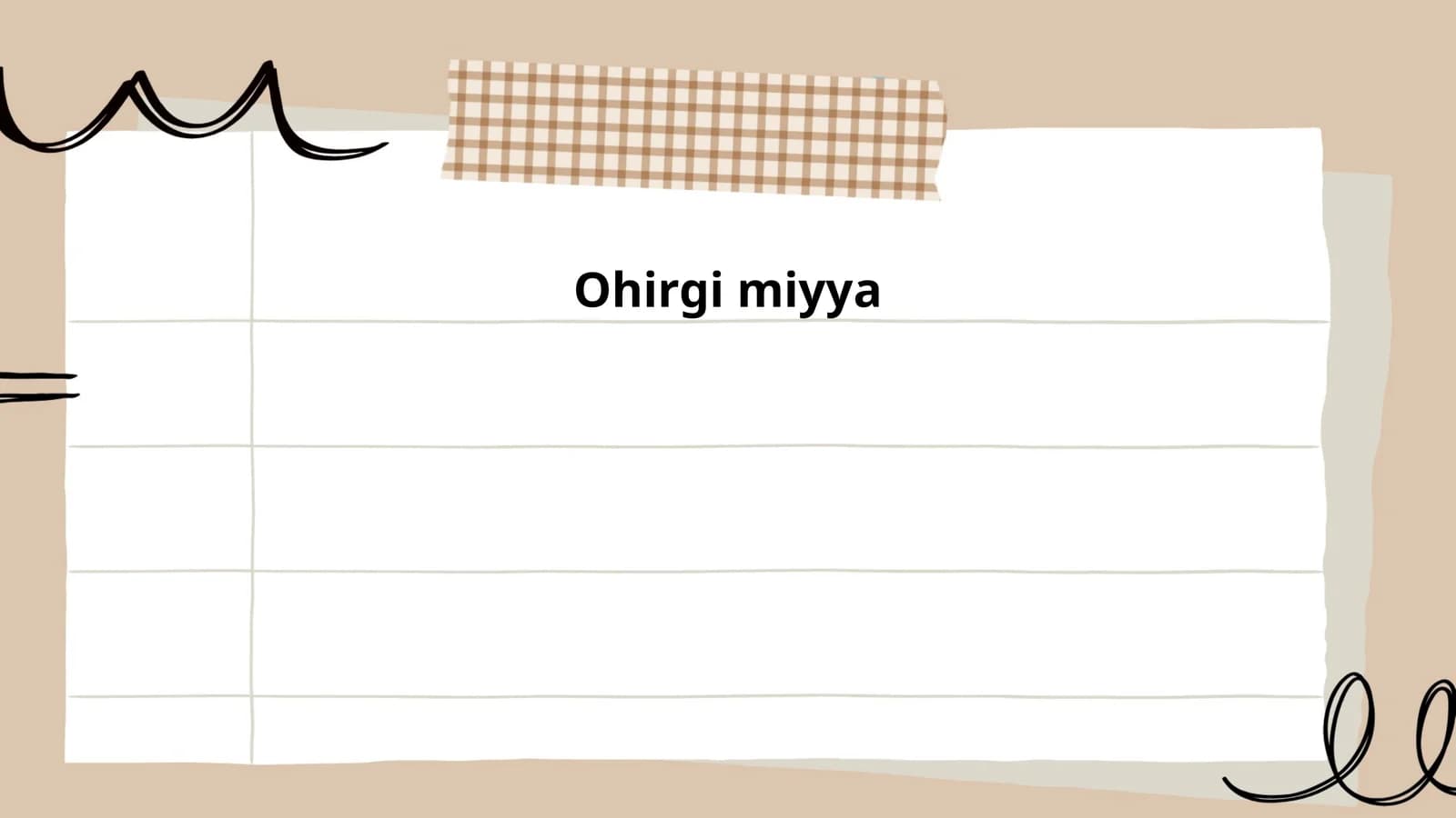 Ohirgi Miyya
