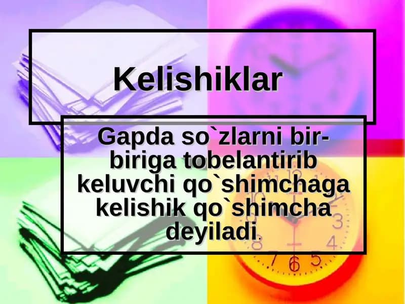 Kelishiklar