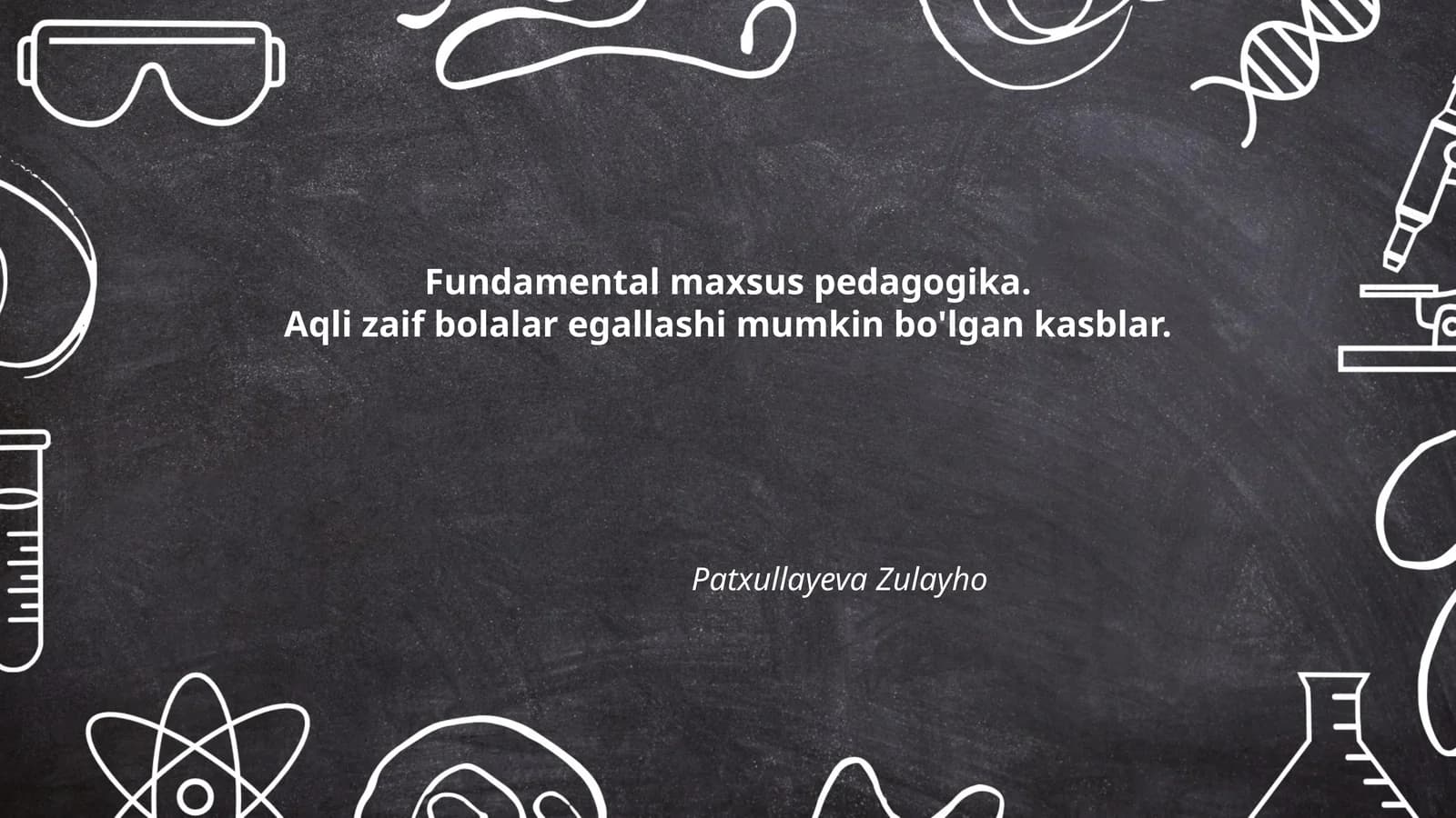 Fundamental maxsus pedagogika
