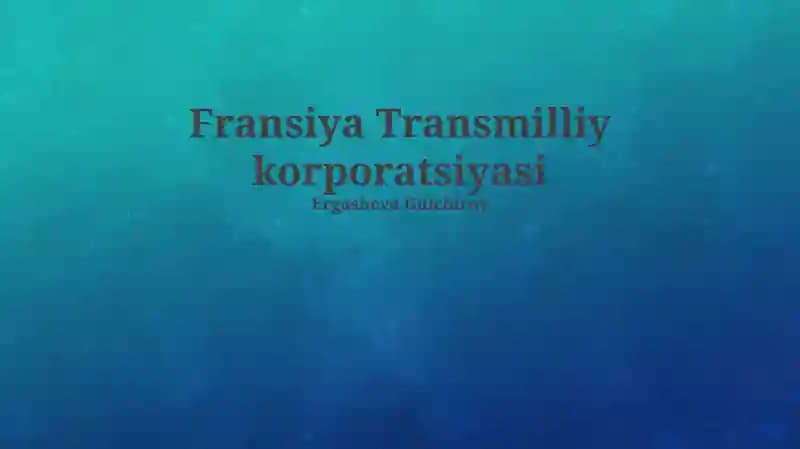 Fransiya Transmilliy korporatsiyasi