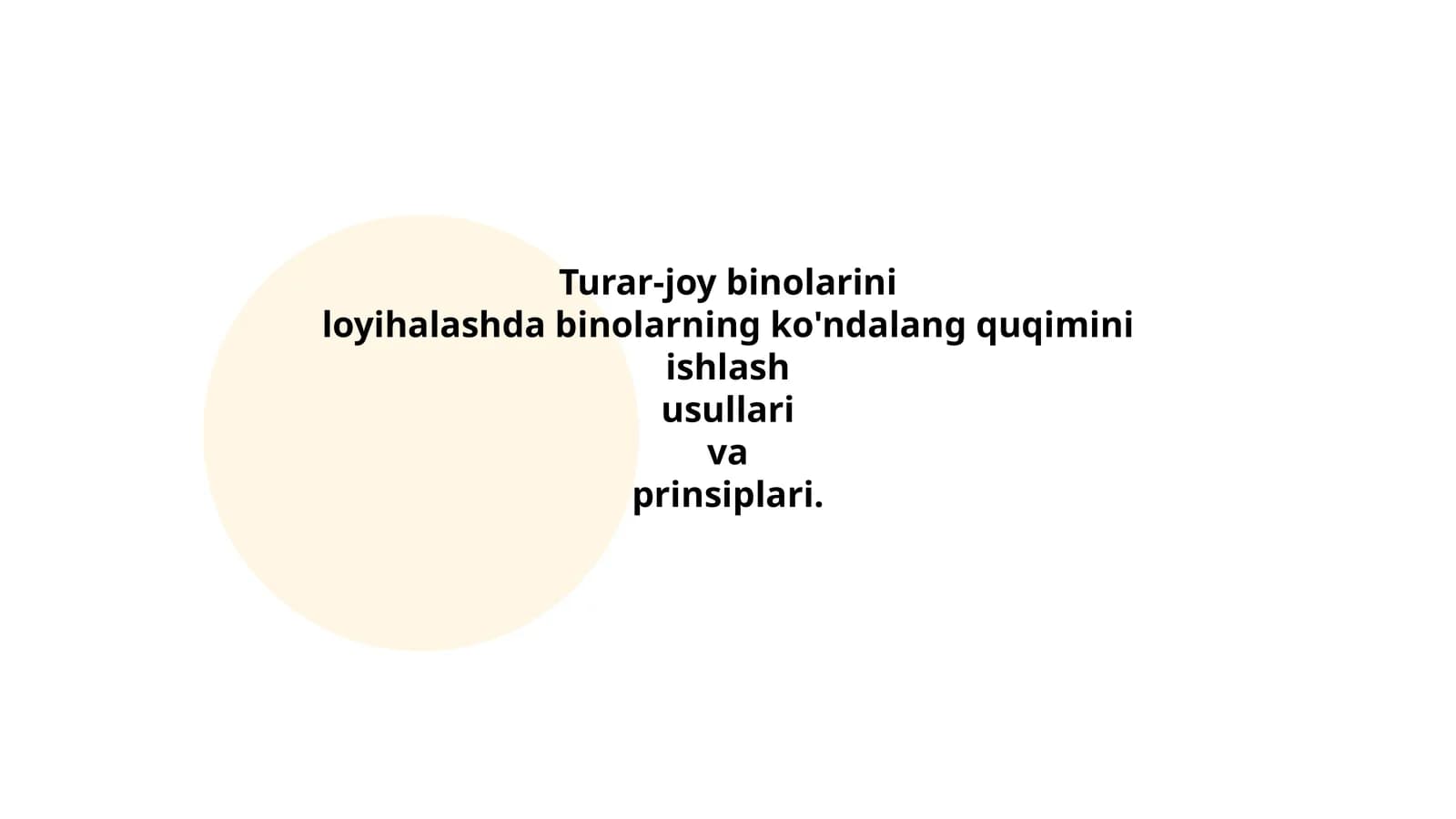 Ko'ndalang qukimini hisoblash prinsiplari