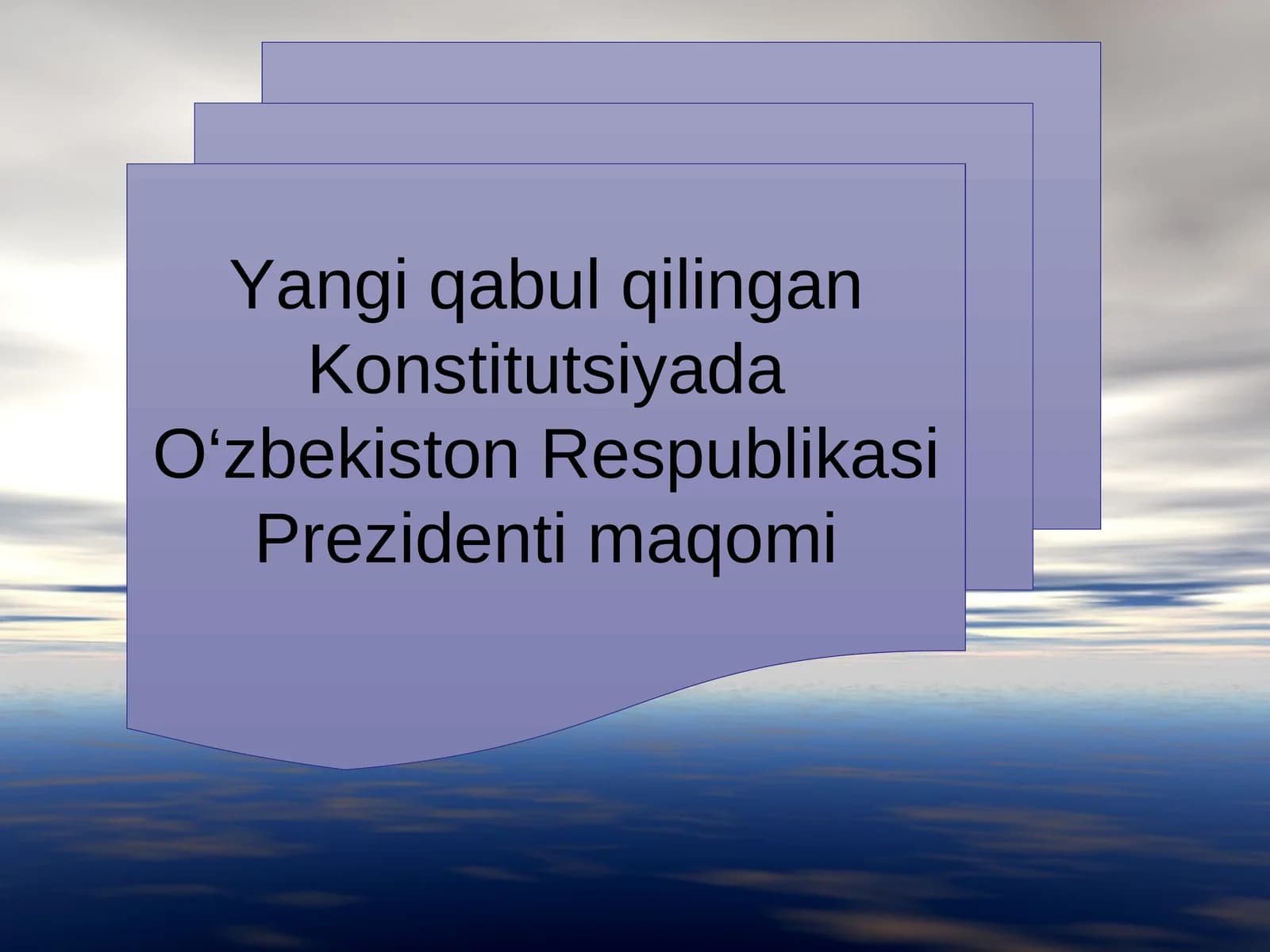 Konstitutsiyada O‘zbekiston Respublikasi Prezidenti maqomi