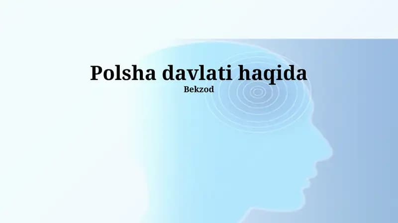 Polsha davlati haqida