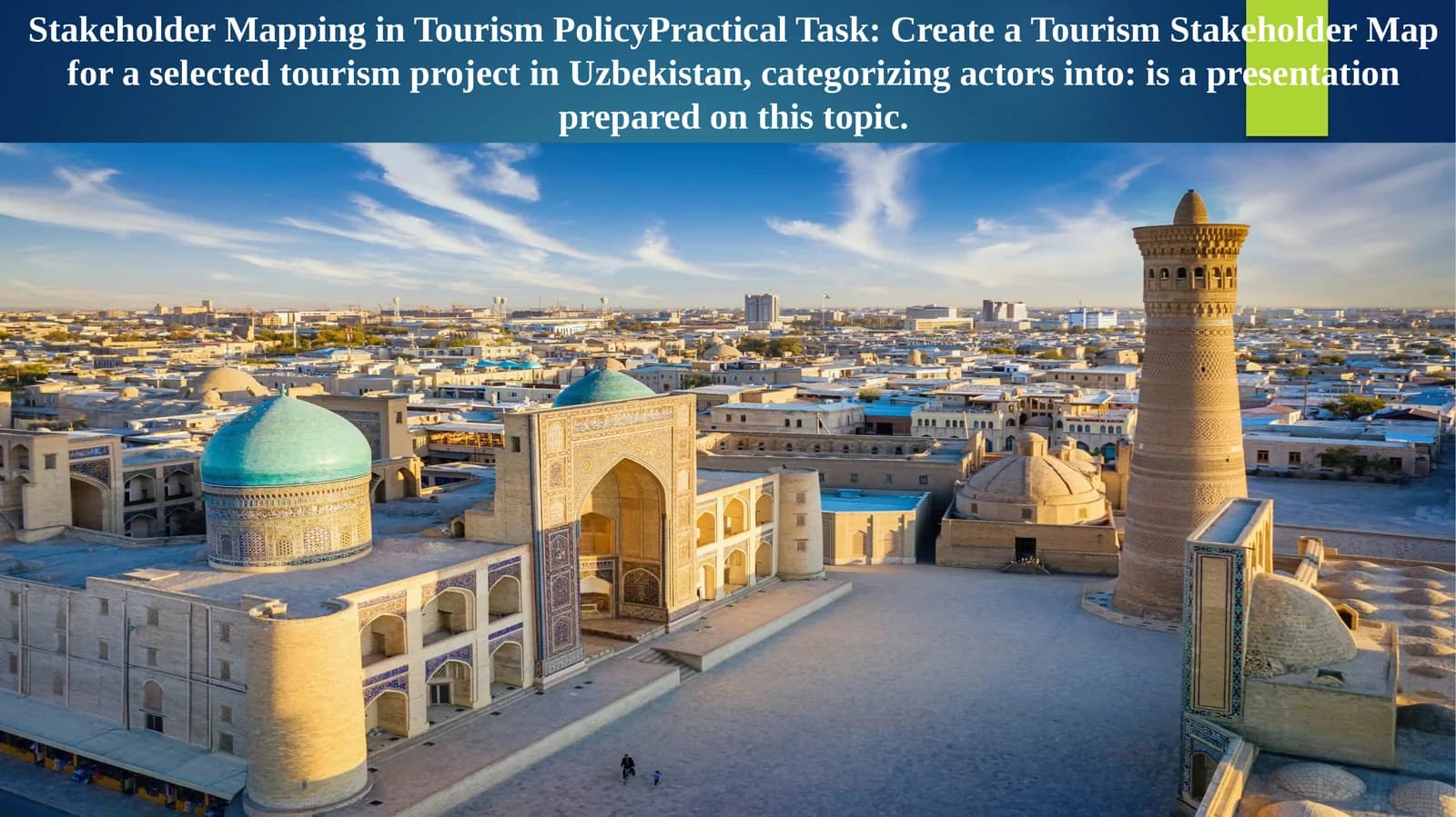 Stakeholder Mapping in Tourism Policy Practical Task