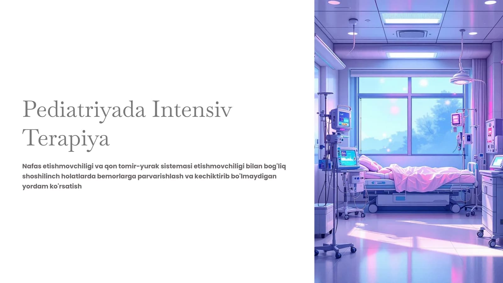 Pediatriyada Intensiv Terapiya