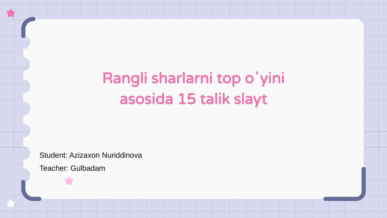 Rangli Sharlarni Top O'yini