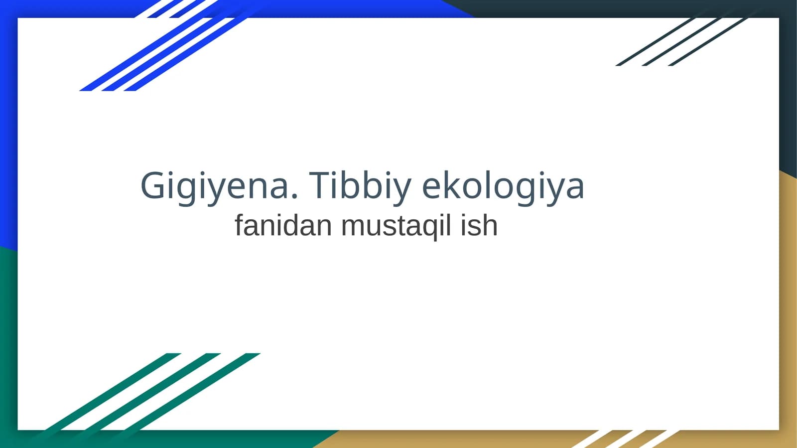 Ovqatdan zaharlanish turlari va ularning oldini olish chora-tadbirlari.