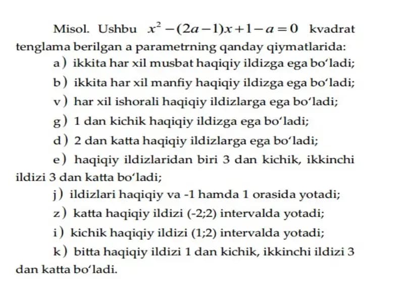 Kvadrat tenglama