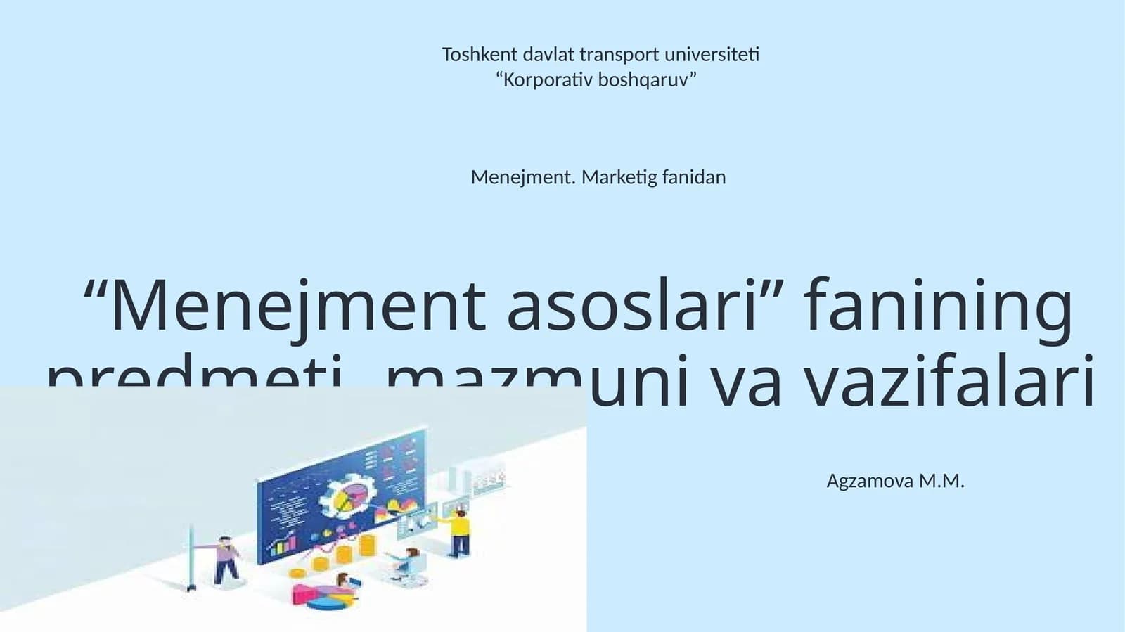 MEHNAT IQTISODIYOTINING PREDMETI VA USLUBIYATI