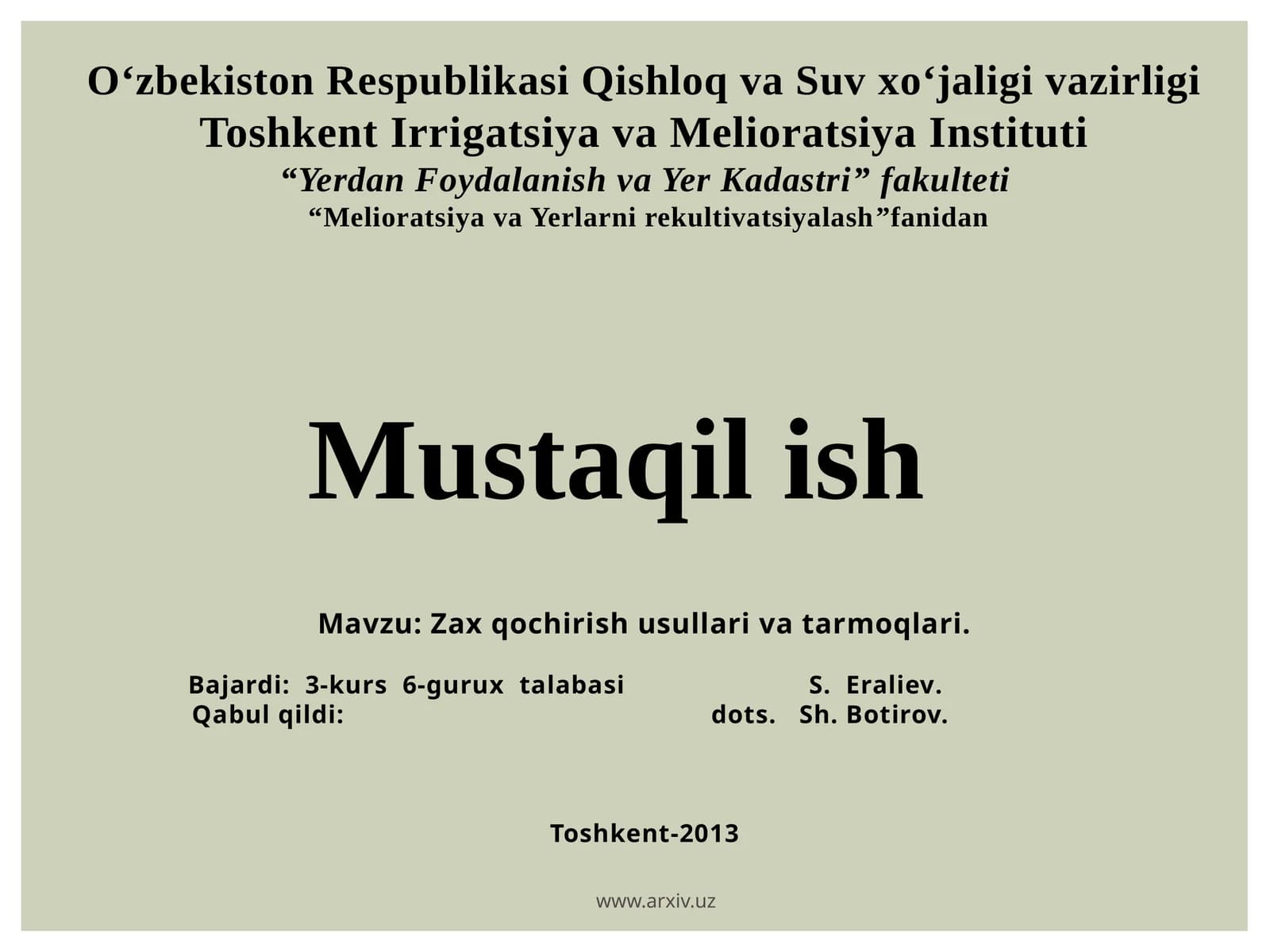 Zax qochirish usullari va tarmoqlari