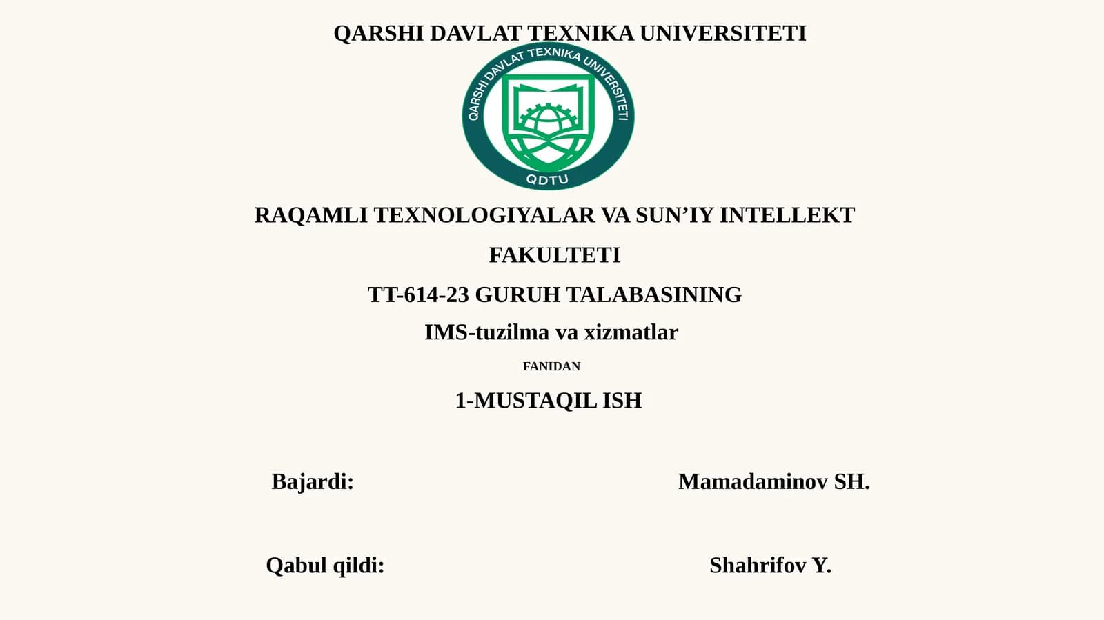 Kanal va paketli kommutatsiyaga egabo'lgan aloqa tarmoqlari