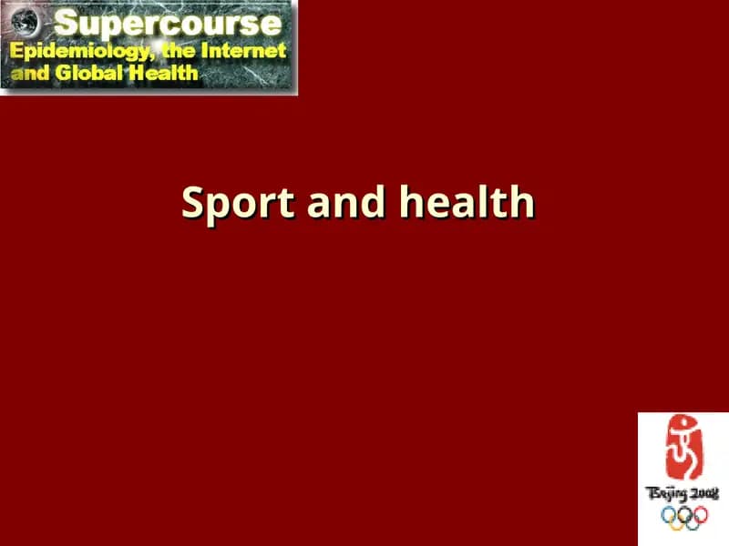 Sport and health Lecture Developers