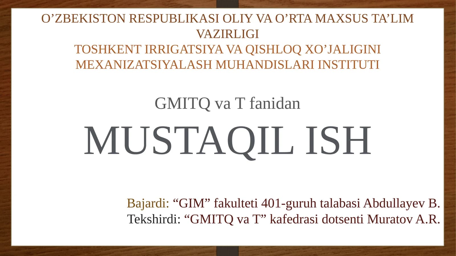 Ustunqoziqlarni inshootlar bilan tutashtirish