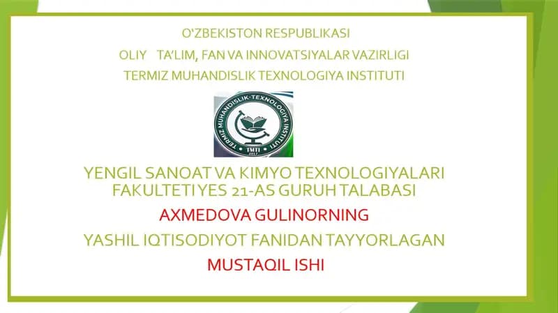 O'zbekiston Respublikasida Investitsion muhitni shakllantirish bosqichlari