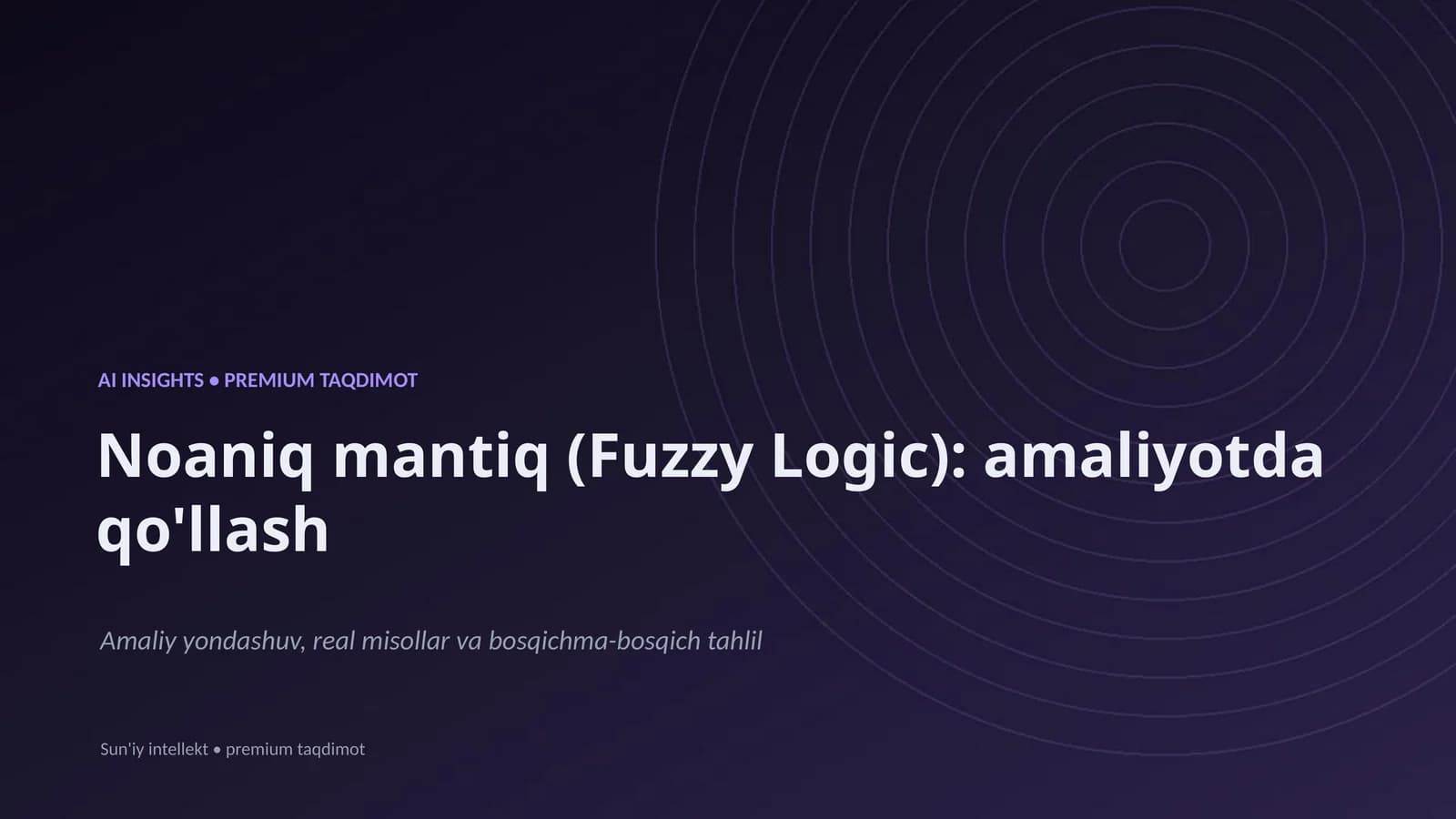 Sun'iy intellekt • premium taqdimot