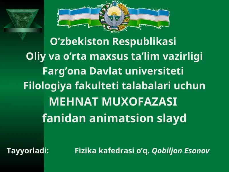MEHNAT MUXOFAZASI