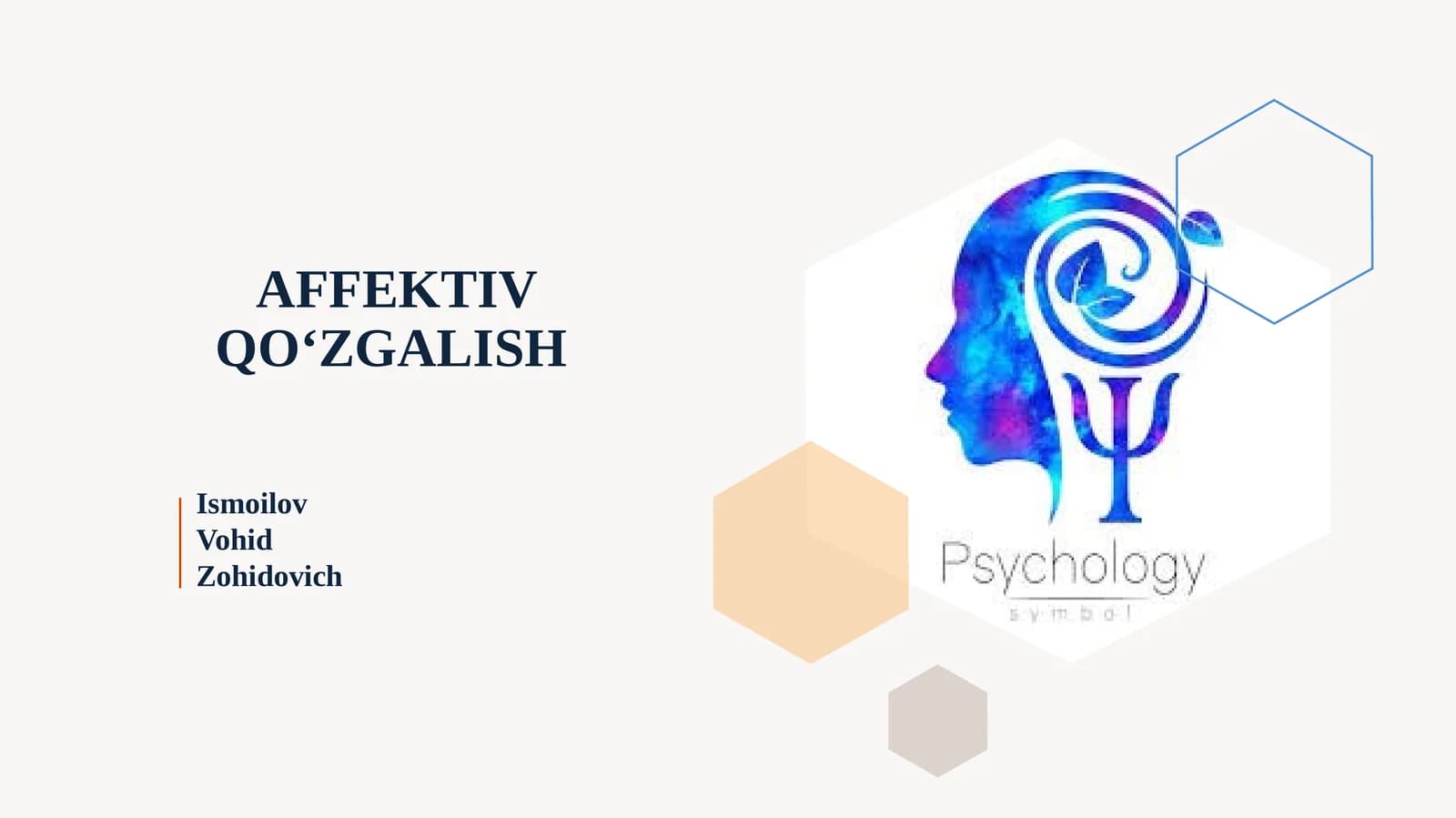AFFEKTIV QO‘ZGALISH