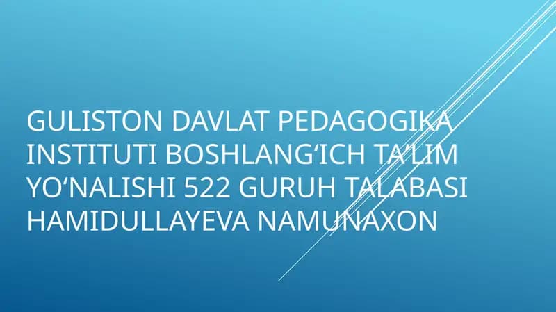 O‘qituvchining kommunikativ qobiliyatini rivojlantirishga qo‘yiladigan talablar