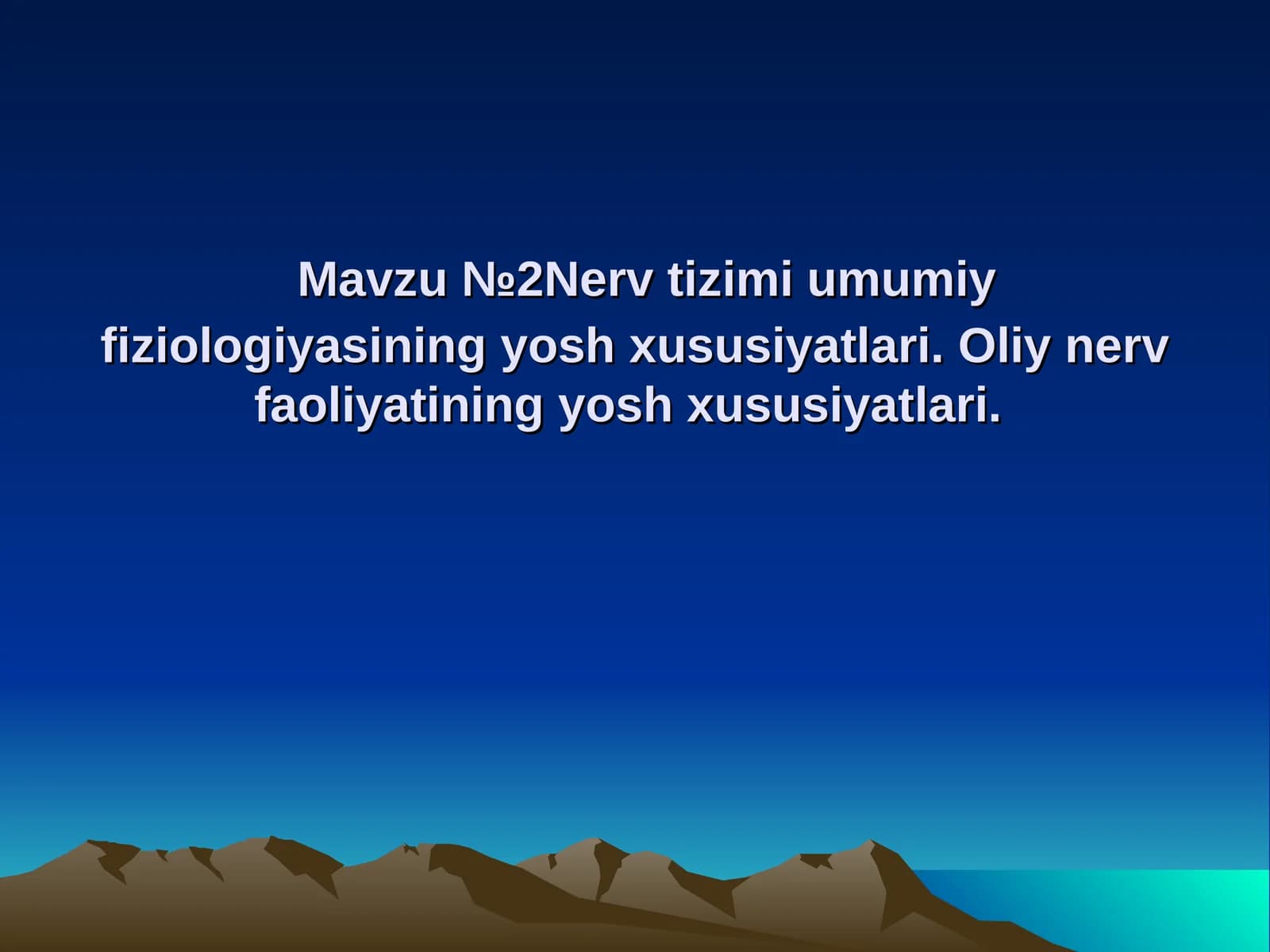 Nerv tizimi anatomiyasi