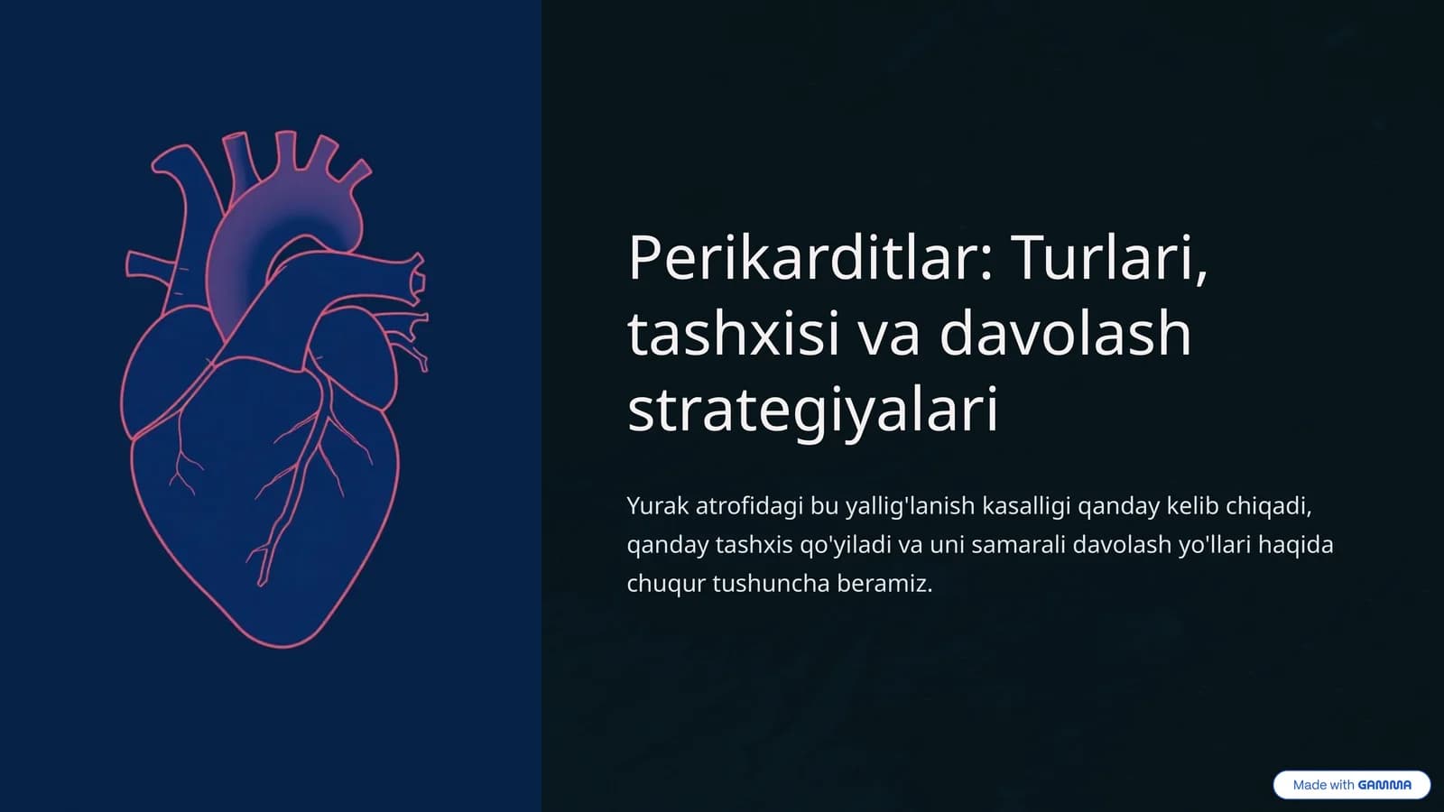 Perikarditlar: Turlari, tashxisi va davolash strategiyalari