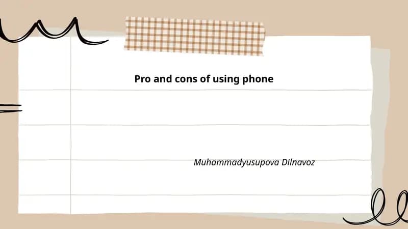 Pro and cons of using phone