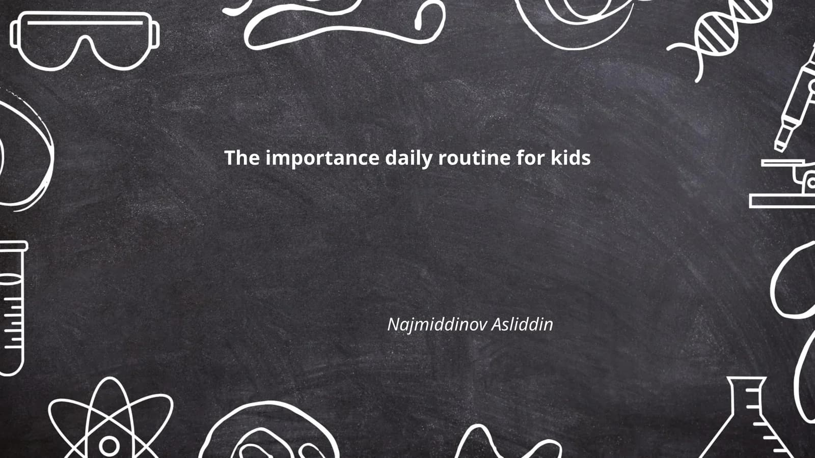 The importance daily routine for kids