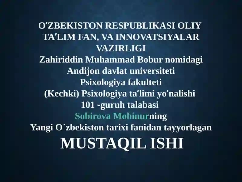 Yangi Oʻzbekiston va Yaponiya munosabatlari