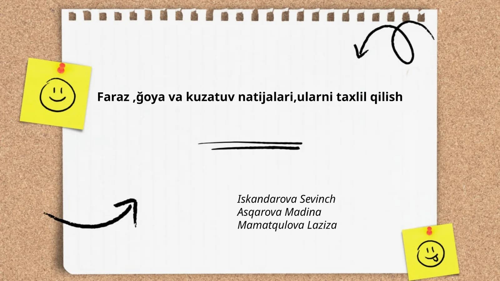 Faraz va g'oya tushunchalari va ularning farqlari