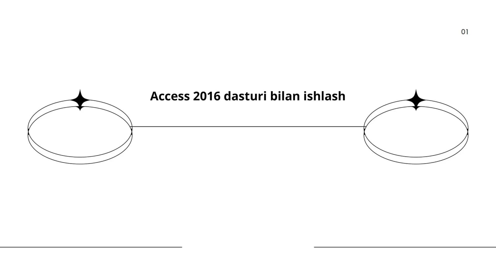 Access 2016 dasturi bilan ishlash