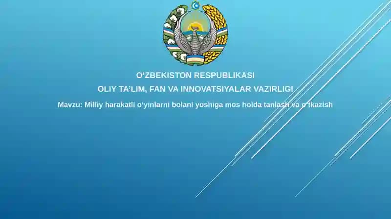 Milliy harakatli o'yinlar
