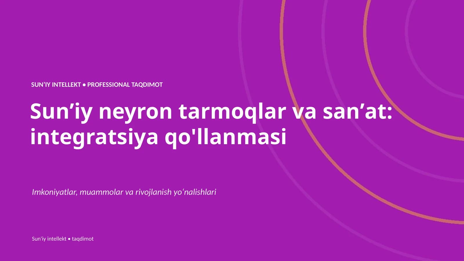 Sunʼiy neyron tarmoqlar va sanʼat: integratsiya qo'llanmasi