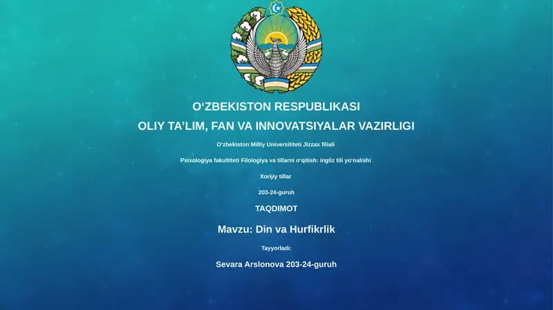 Din va Hurfikrlik