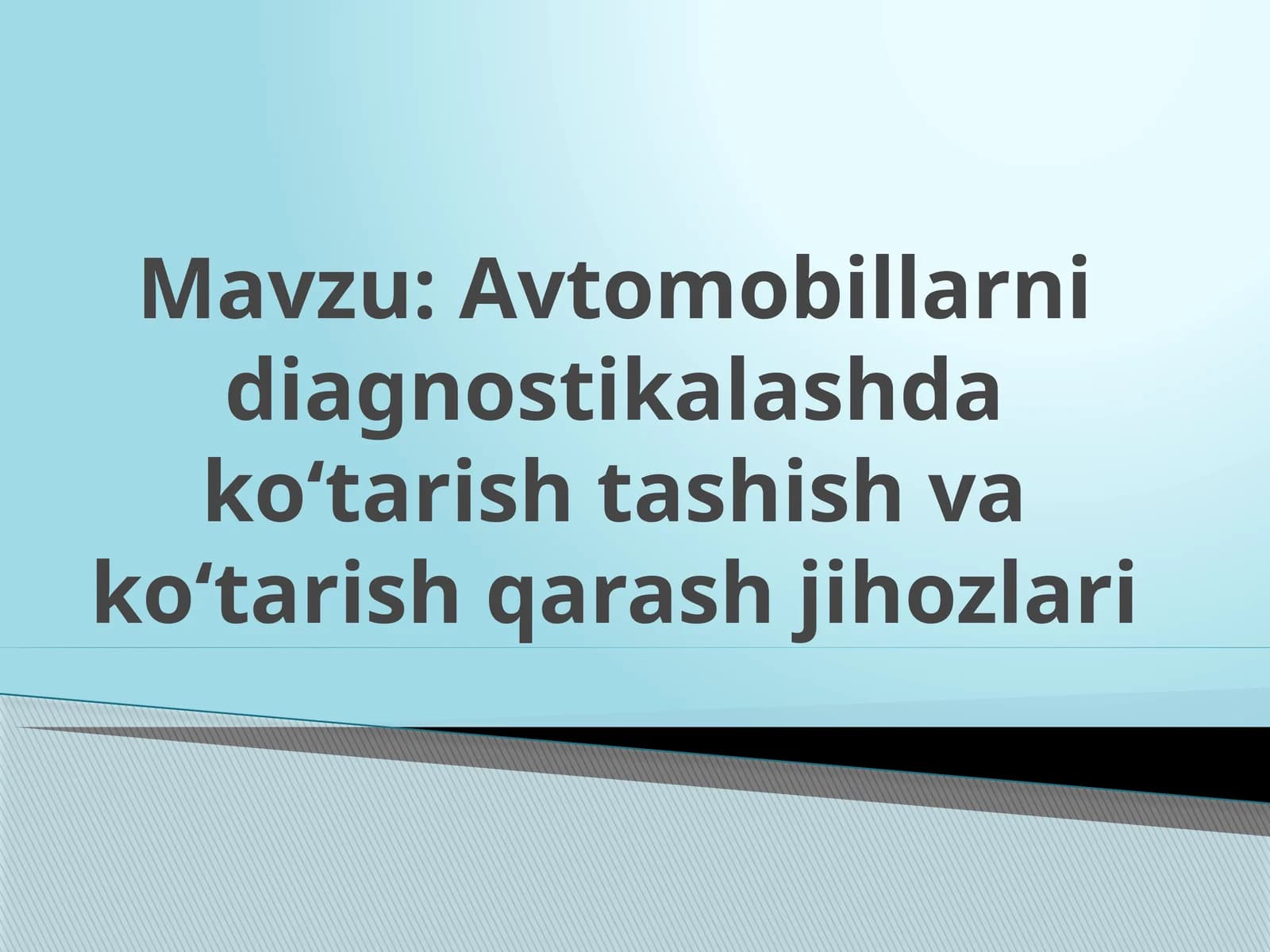 Avtomobillarni diagnostikalash daʼtarish taʼtbiqlari