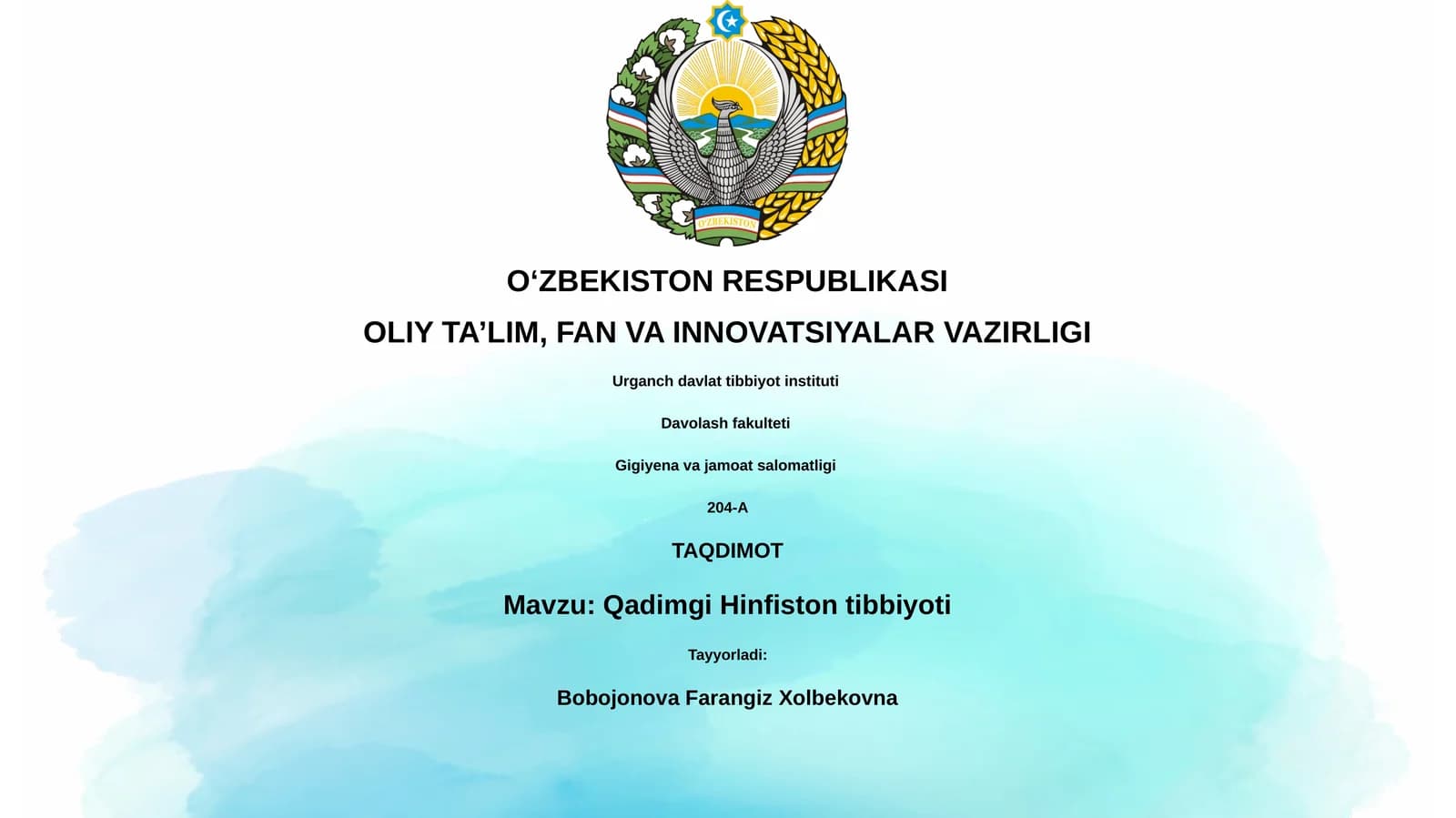 Qadimgi Hinfiston tibbiyoti
