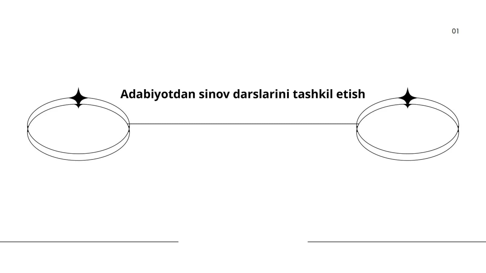 Adabiyotdan sinov darslarini tashkil etish