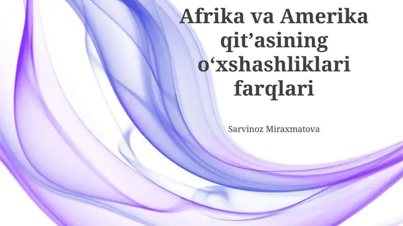 Qullik va Mustamlakachilikning Umumiy Tarixi