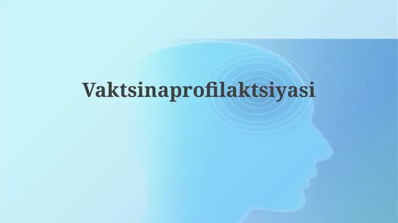 Vaktsinaprofilaktsiyasi